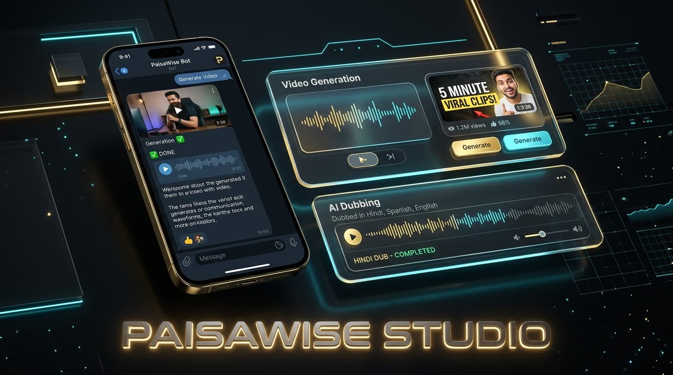 PaisaWise Studio — Telegram AI SaaS Bot